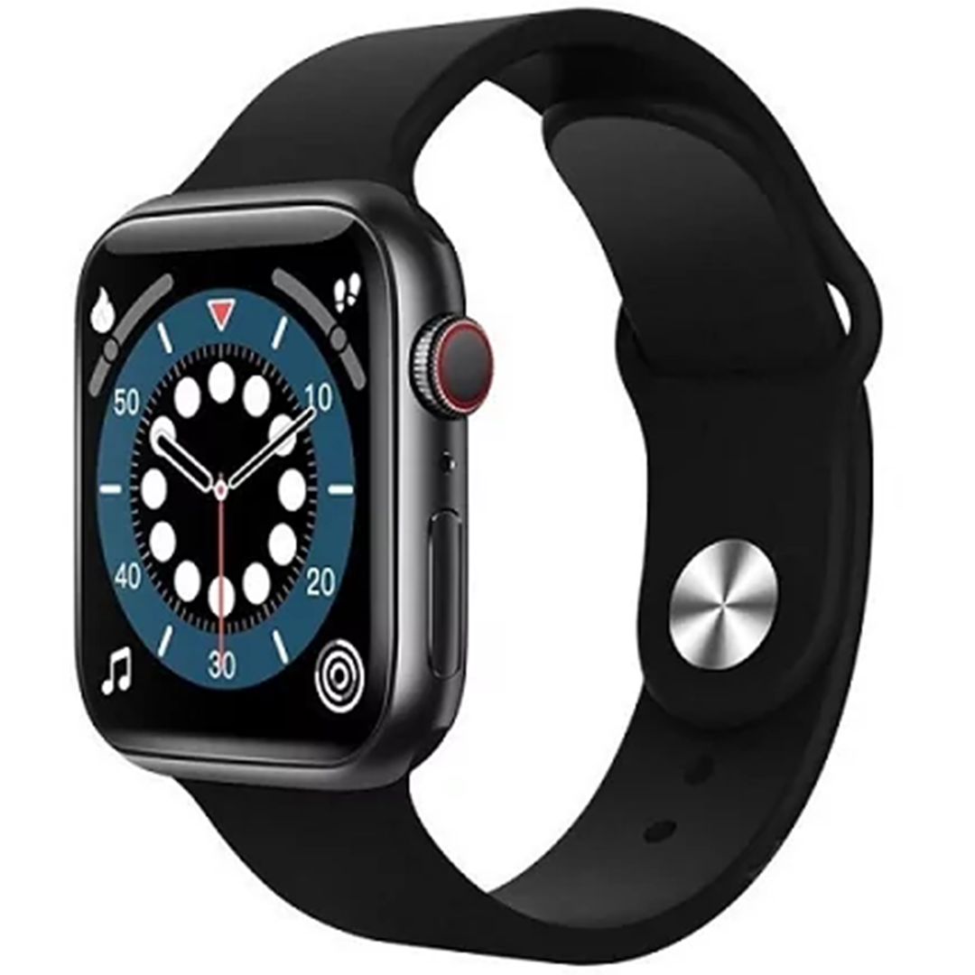 Smartwatch HD οθόνη Bluetooth Call αδιάβροχη σειρά 6 Reloj Inteligente LD6 σε μαύρο χρώμα