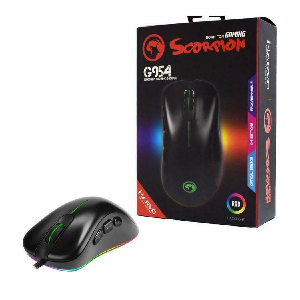 Gaming Ποντίκι Μαύρο Marvo G954 RGB