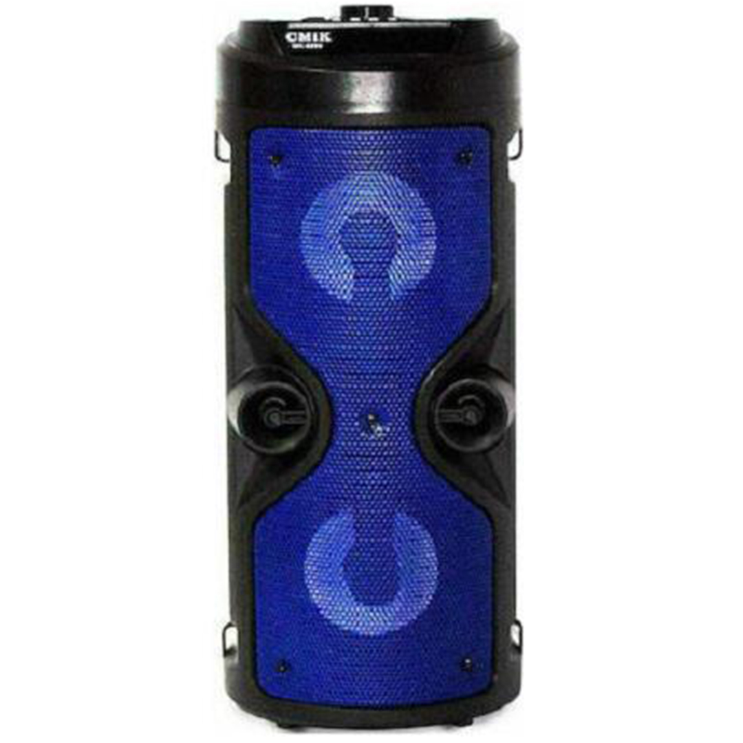 Ασύρματο φορητό ηχείο καραόκε με Led και Bluetooth CMiK MK-8895 σε μπλε χρώμα