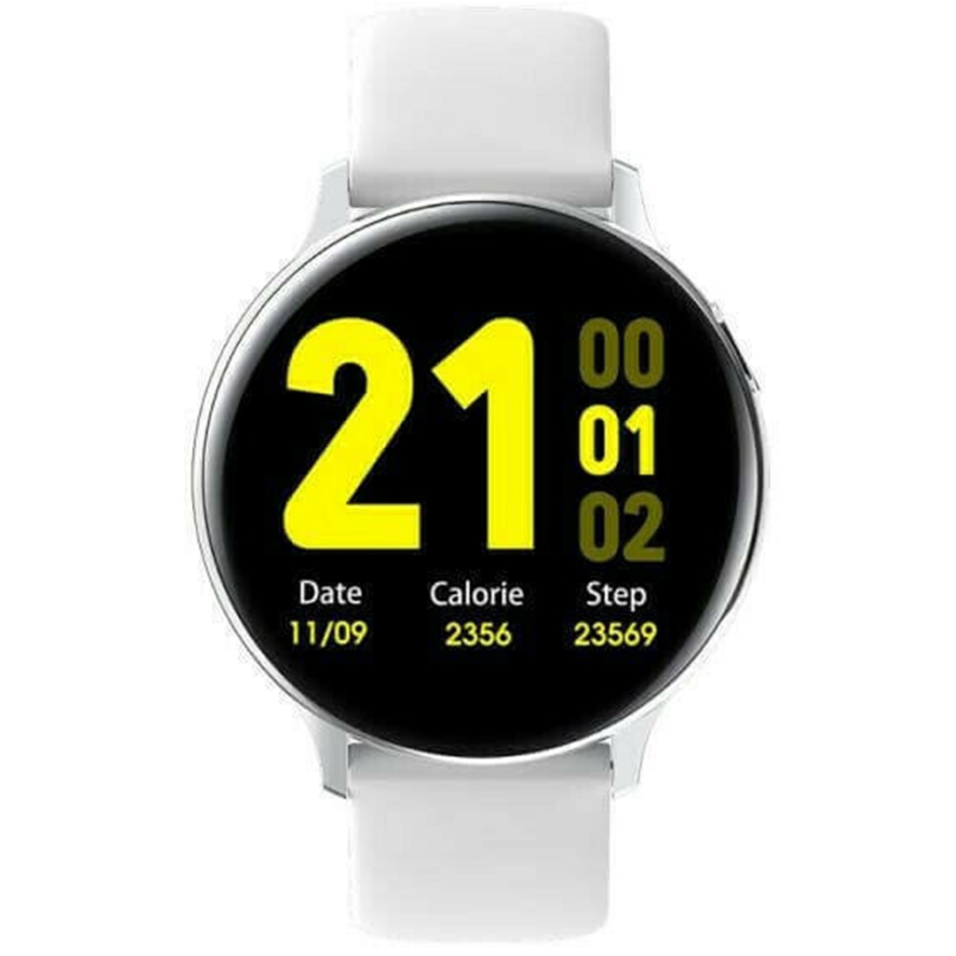 Andowl X2 44mm smartwatch με παλμογράφο σε λευκό χρώμα