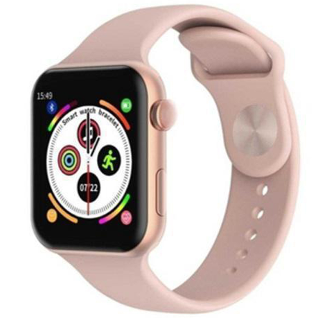 Andowl G1 smartwatch με παλμογράφο σε ροζ χρώμα