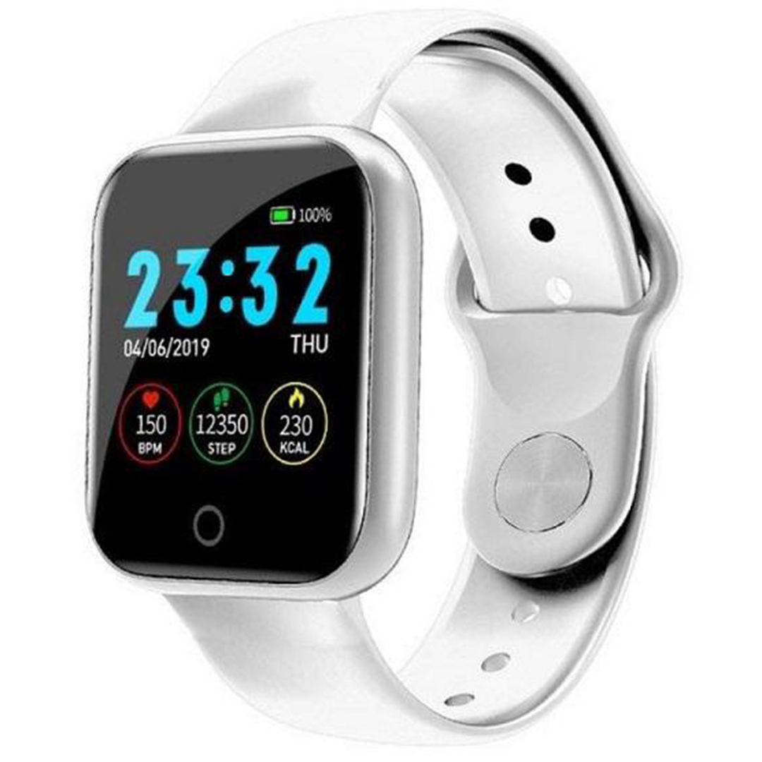 Andowl G1 smartwatch με παλμογράφο σε άσπρο χρώμα