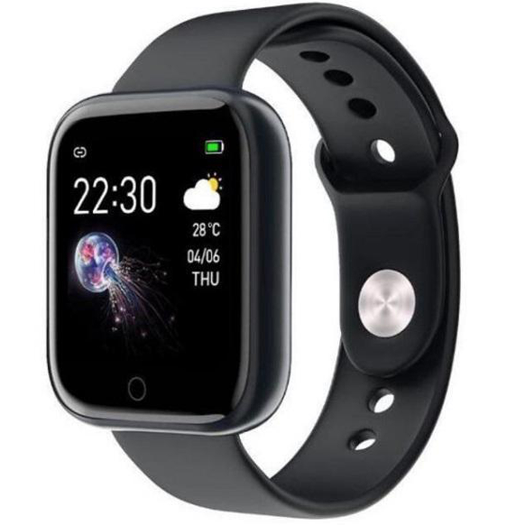 Andowl G1 smartwatch με παλμογράφο σε μαύρο χρώμα