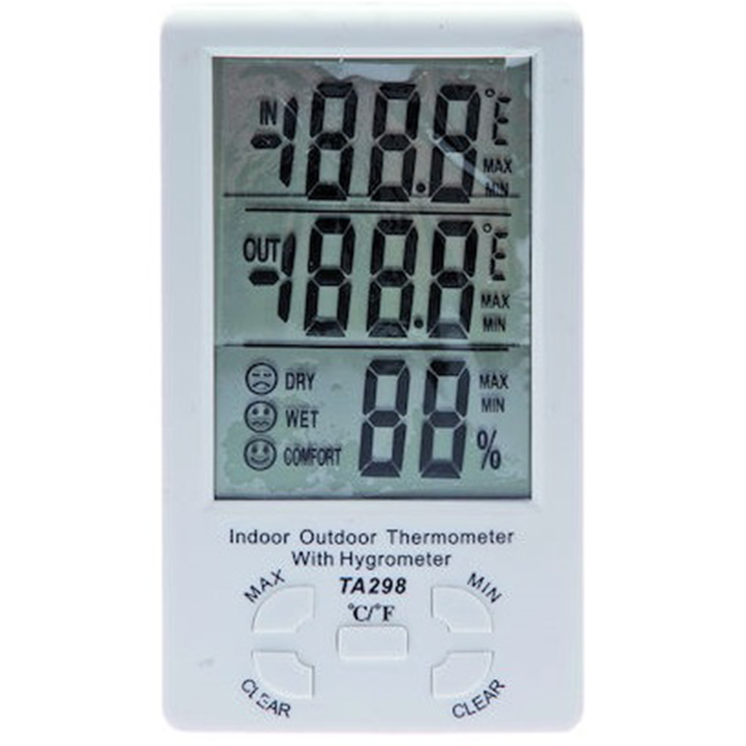 Ψηφιακό θερμόμετρο και υγρόμετρο με διπλό αισθητήρα TA298