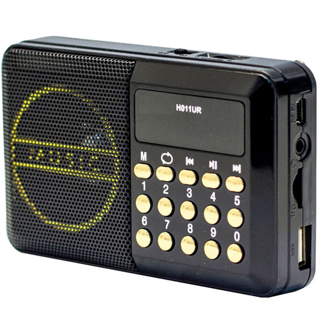 Φορητό ραδιόφωνο fm/am επαναφορτιζόμενο με USB μαύρο JOC H011UR