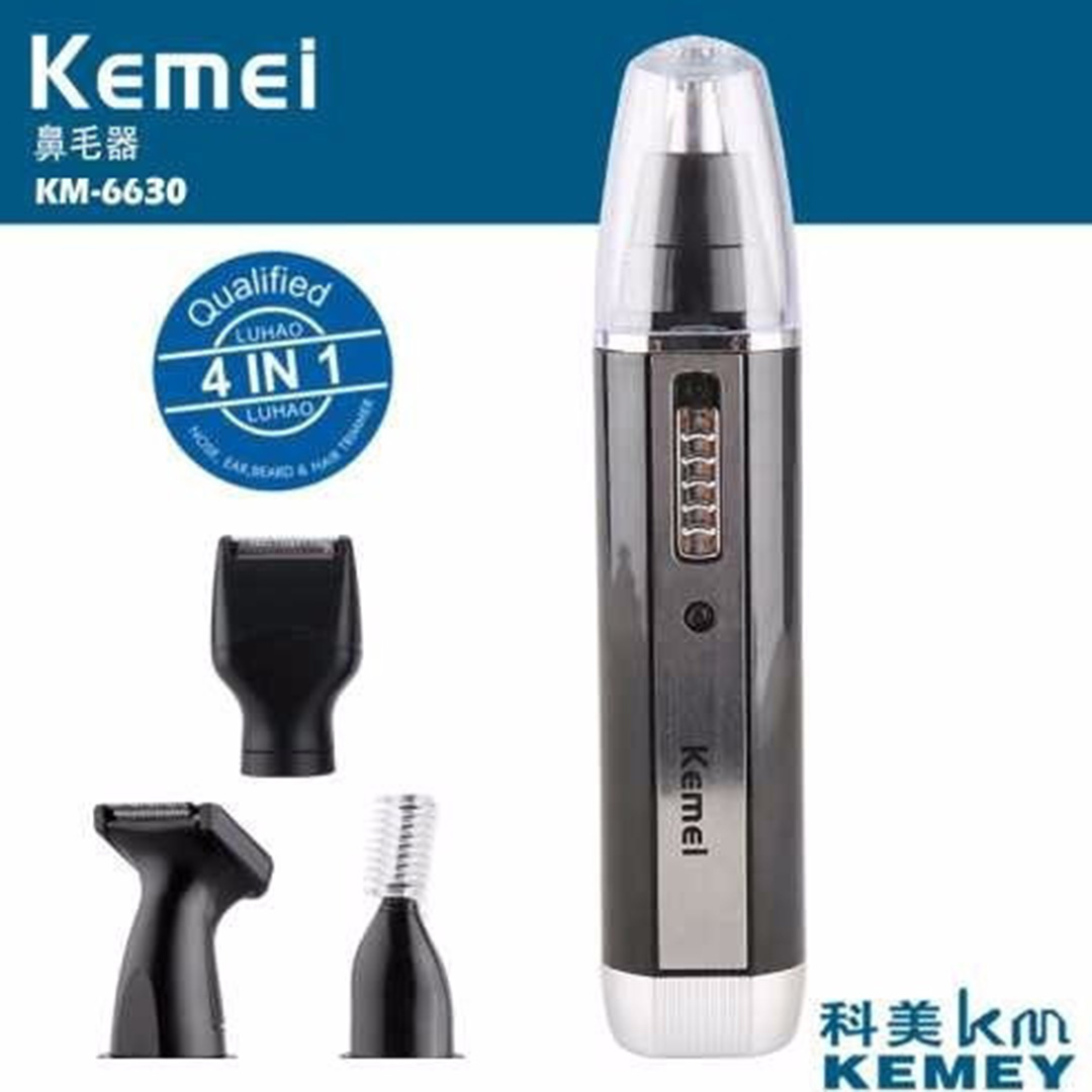 Επαναφορτιζόμενη αδιάβροχη ξυριστική μηχανή 3 κεφαλών Kemei KM-6630 γκρι