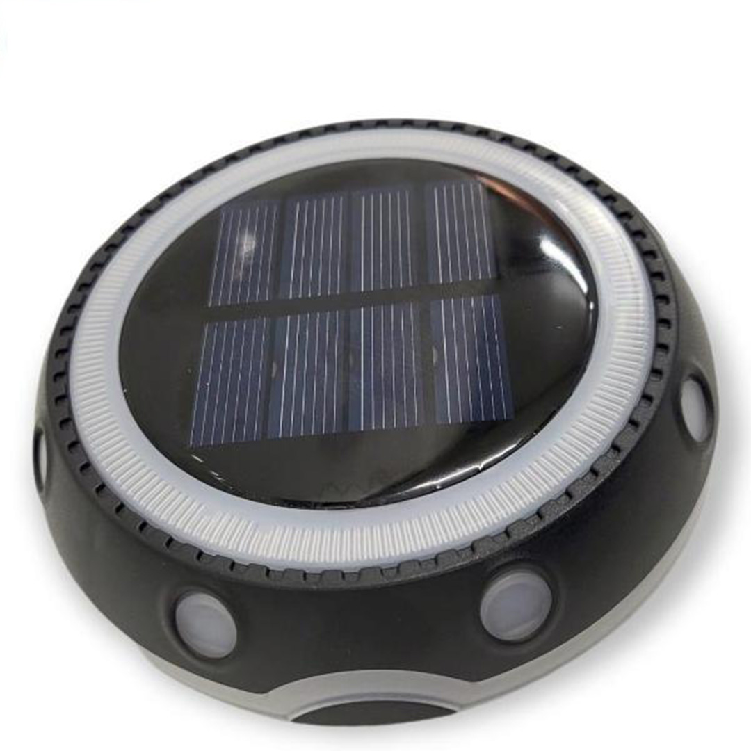 Καρφωτό ηλιακό φωτιστικό με ανιχνευτή κίνησης και αισθητήρα φωτός rgb aerbes AB-TA125 σε μαύρο χρώμα