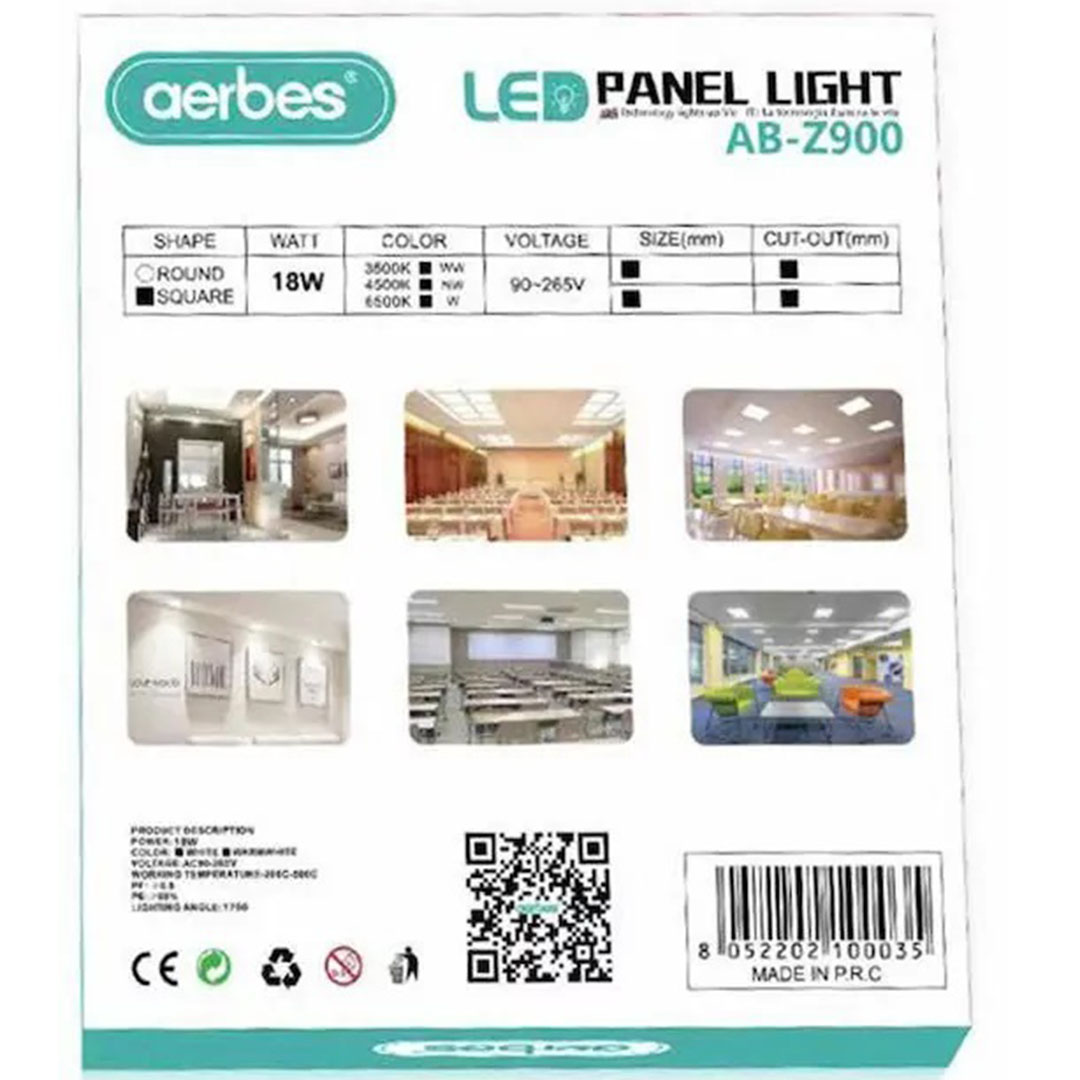 Προβολέας LED panel light κυκλικό σχήμα 18W aerbes AB-Z900