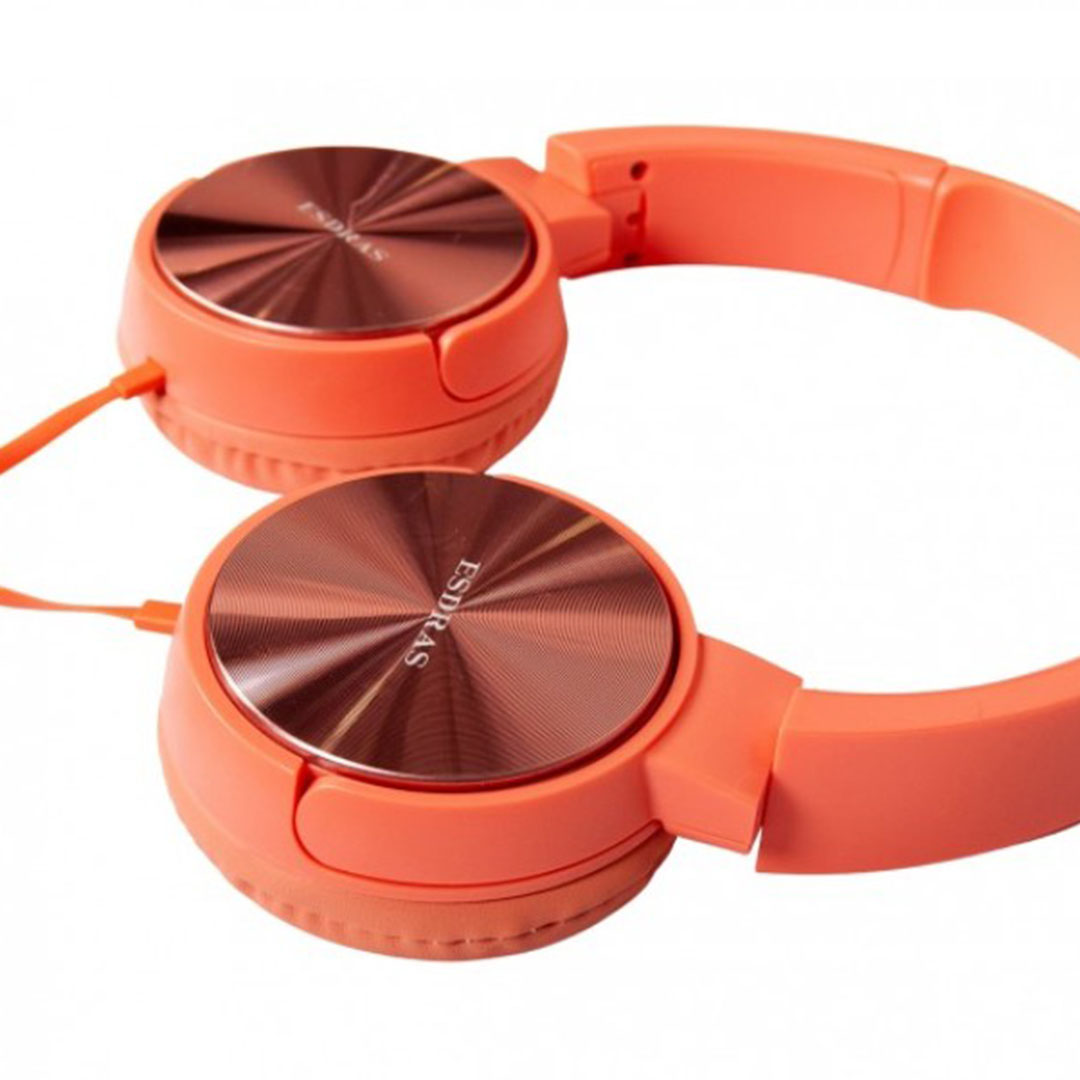 Ενσύρματα on ear ακουστικά ESDRAS BH07 πορτοκαλί