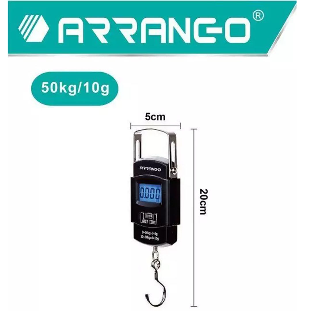 Ψηφιακή ζυγαριά αποσκευών ARRANGO AB57128 μαύρο
