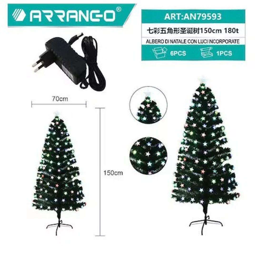 Χριστουγεννιάτικο δέντρο πράσινο 150εκ με 180 Led ARRANGO AN79593