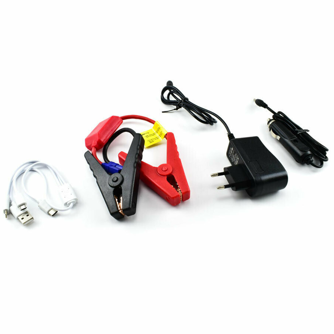 Φορητός εκκινητής μπαταρίας αυτοκινήτου 12V 12000mAh με power bank, USB, φακό και πυξίδα DINGQI 70060101 πορτοκαλί
