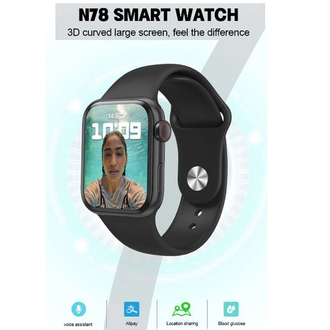 Smartwatch με παλμογράφο No.1 N78 μαύρο