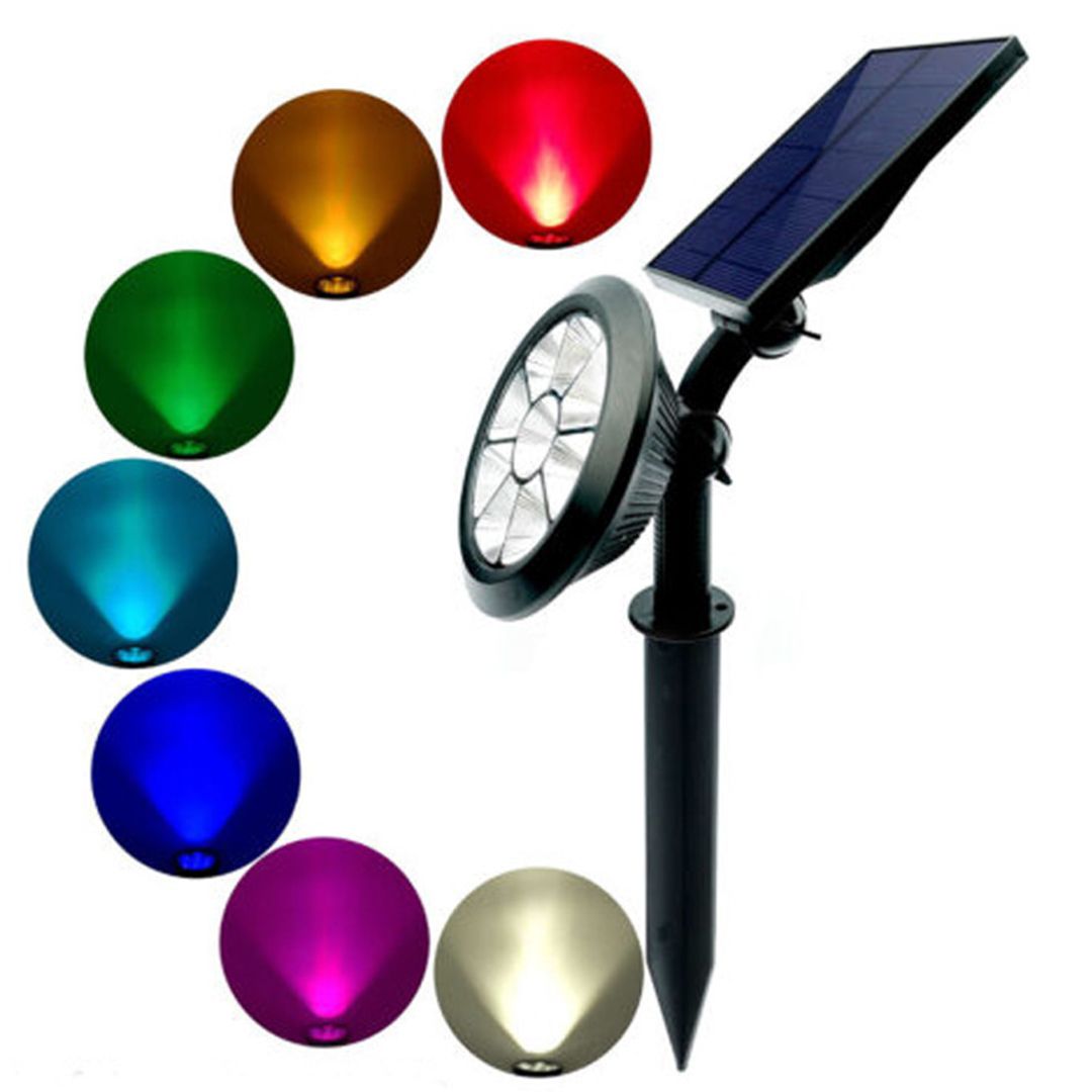 Καρφωτό ηλιακό φωτιστικό με αισθητήρα φωτός RGB K460-23038 μαύρο