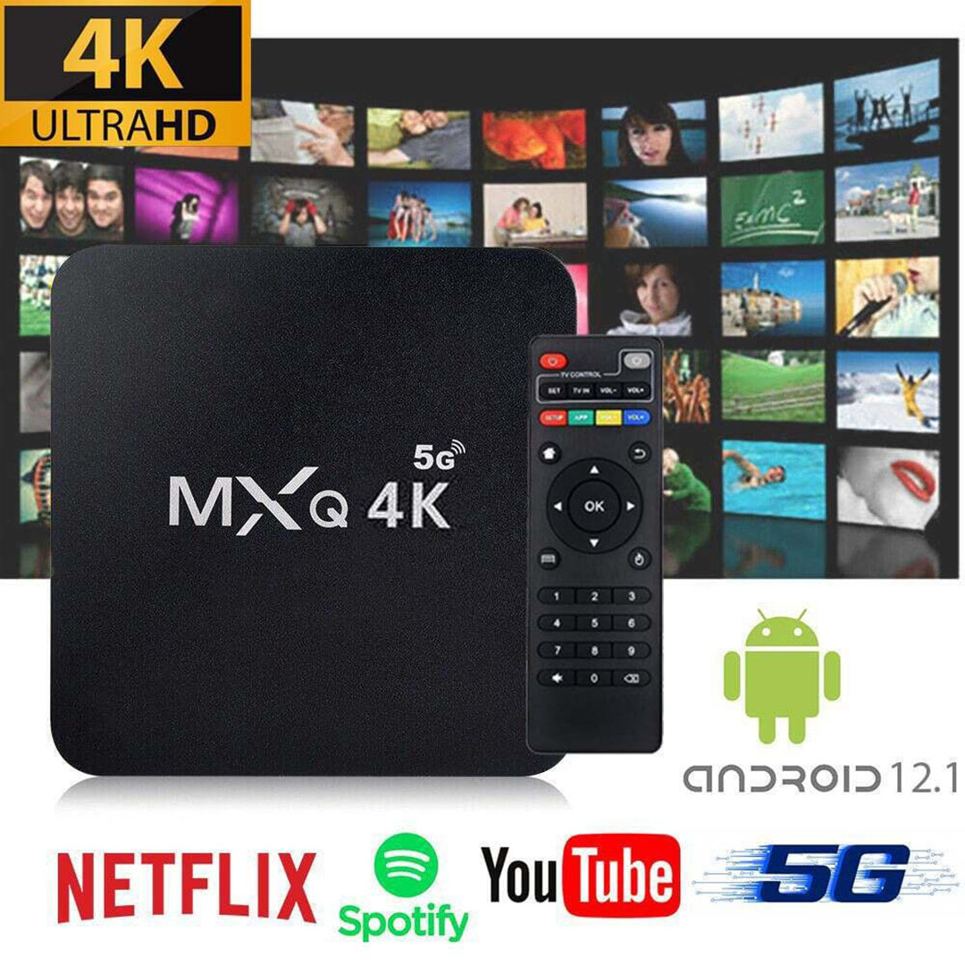 TV Box 4K UCD 5G με WiFi USB 2.0 64GB RAM και 512GB αποθηκευτικό χώρο με λειτουργικό Android 12 MXQ Pro