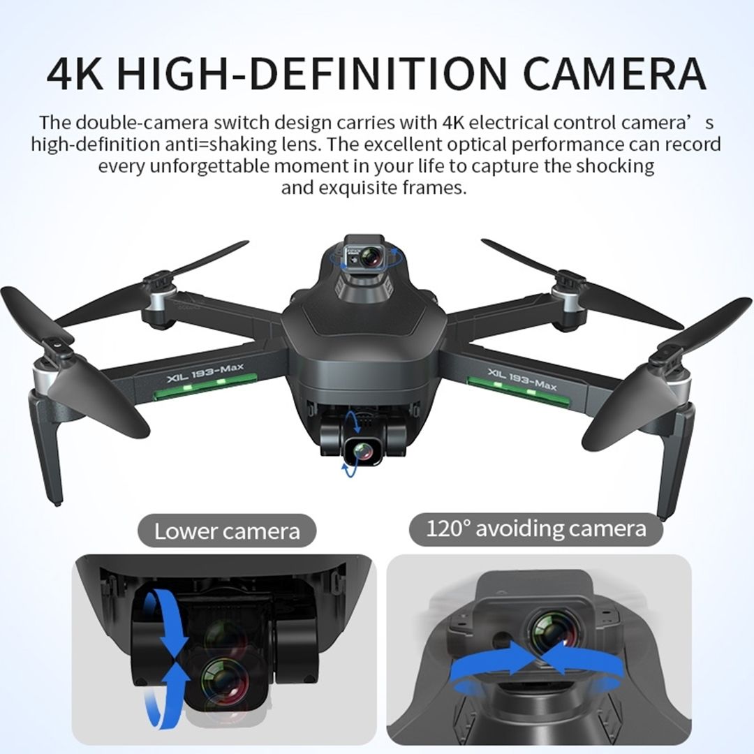 Max drone beast 3plus με 4K κάμερα και χειριστήριο ZLL SG906max μαύρο