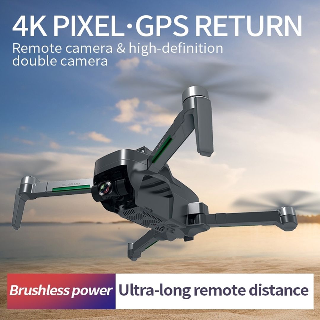 Max drone beast 3plus με 4K κάμερα και χειριστήριο ZLL SG906max μαύρο