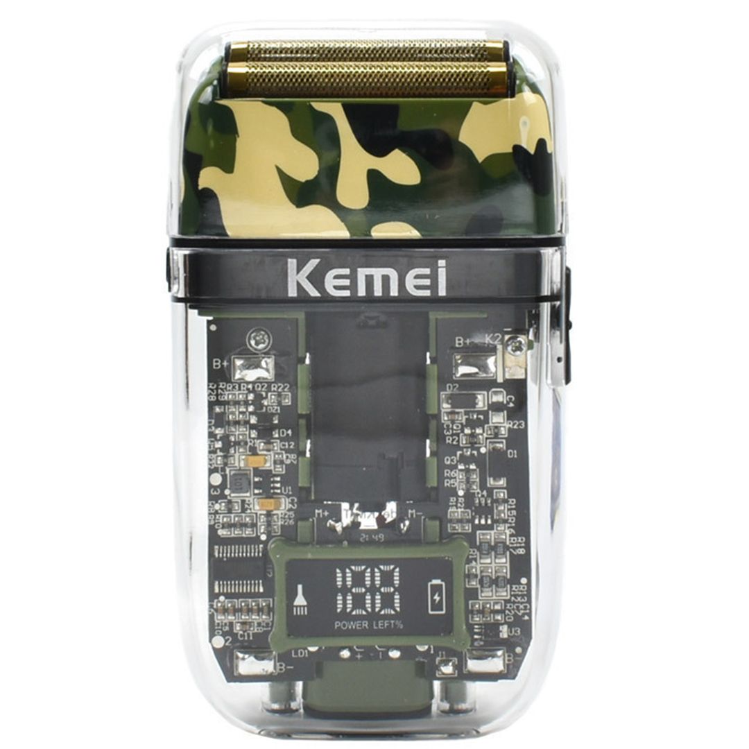 Ξυριστική μηχανή προσώπου επαναφορτιζόμενη Kemei KM-TX7 camouflage