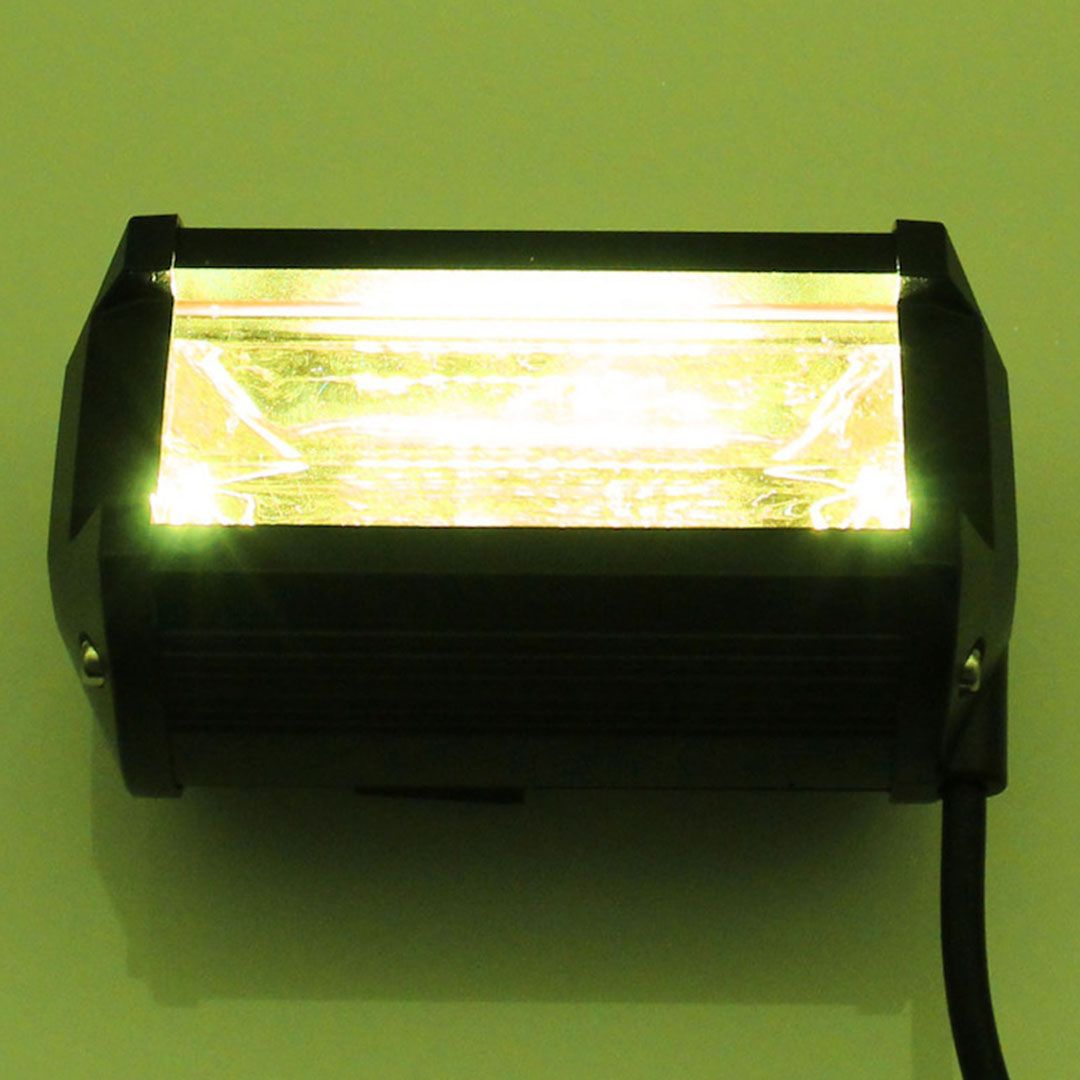 LED αδιάβροχος προβολέας αλουμινίου διασποράς 13 cm 18W 24 SMD 10-30V 3500LM κίτρινο IP67 για βάρκες, τρακτέρ, φορτηγά αυτοκίνητα