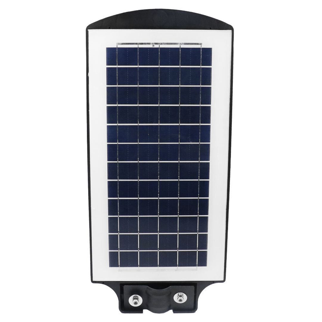 Ηλιακό φωτιστικό επιτοίχιας τοποθέτησης με ανιχνευτή κίνησης, αισθητήρα φωτός και τηλεχειριστήριο 160W RZ-0085 μαύρο