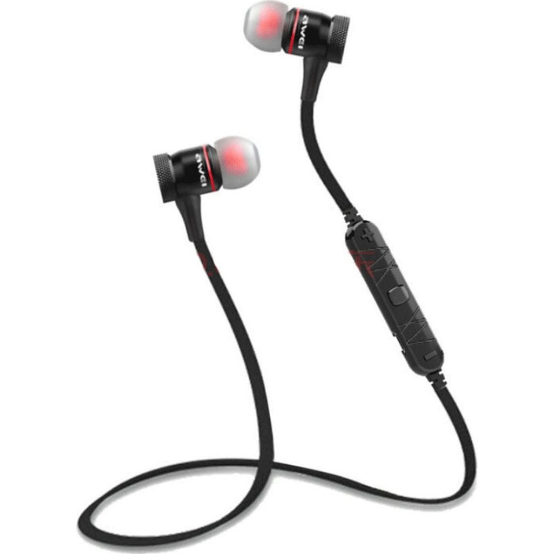 In-ear Bluetooth handsfree ακουστικά με αντοχή στον ιδρώτα Awei A920BL ασημί