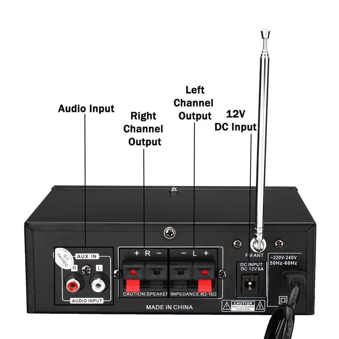 Ολοκληρωμένος Ενισχυτής Hi-Fi Stereo BT-698D Μαύρος