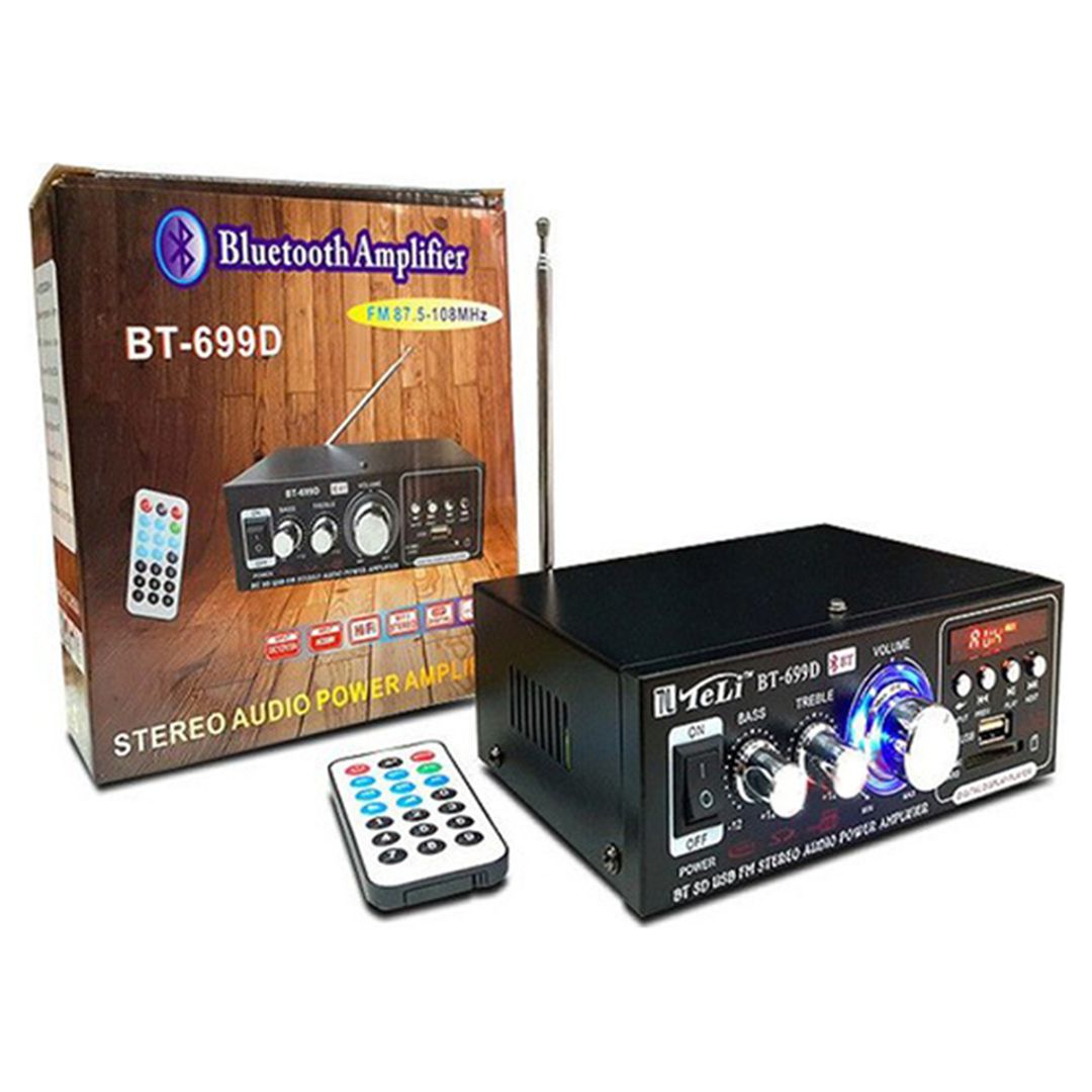 Ενισχυτής με λειτουργία Karaoke BT-699D σε Μαύρο Χρώμα