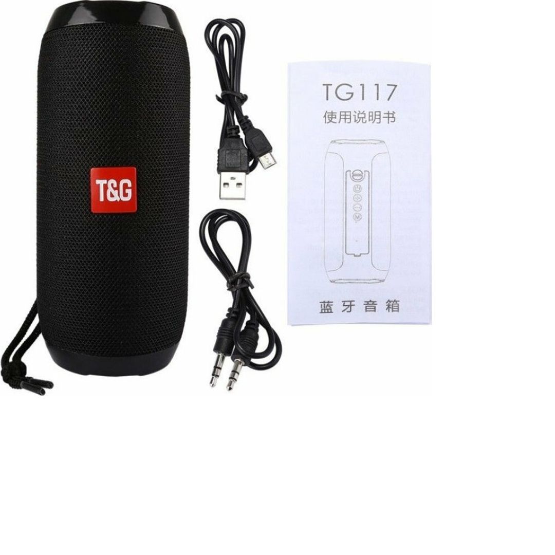 T&G TG-117 Ηχείο Bluetooth 5W με Ραδιόφωνο και Διάρκεια Μπαταρίας έως 4 ώρες Μαύρο