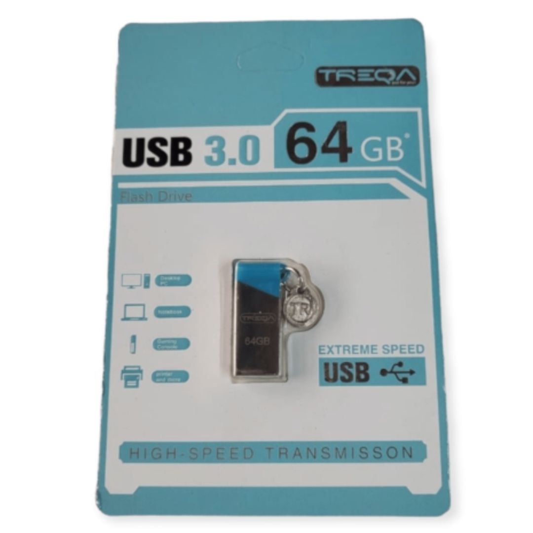 Treqa 64GB USB 3.0 Stick Ασημί