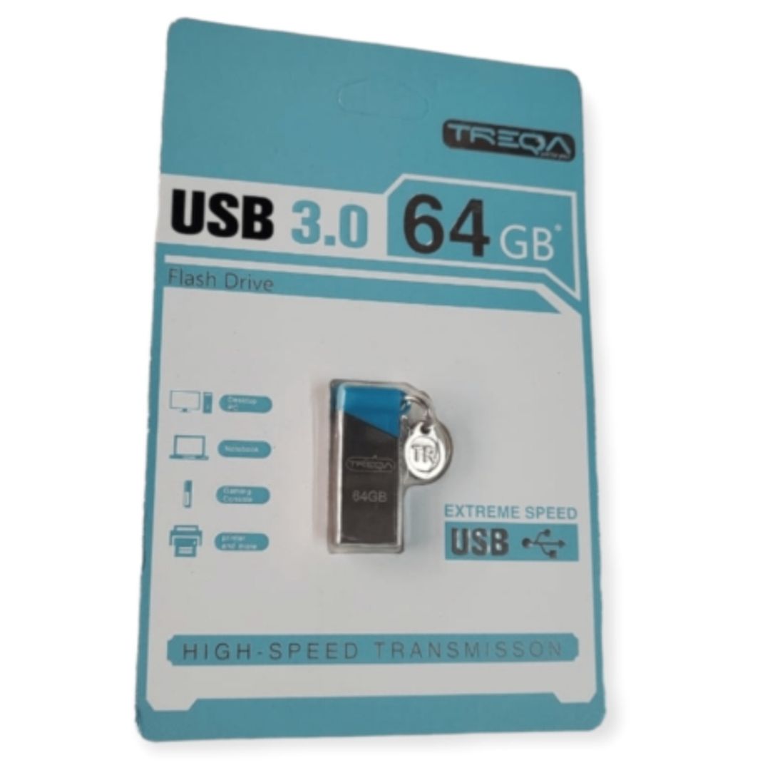 Treqa 64GB USB 3.0 Stick Ασημί