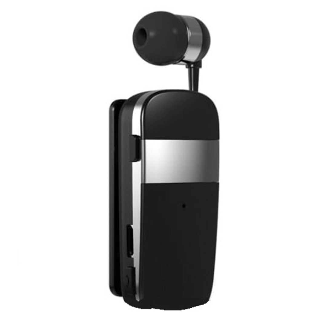 K55 In-ear Bluetooth Handsfree Ακουστικό Πέτου Ασημί