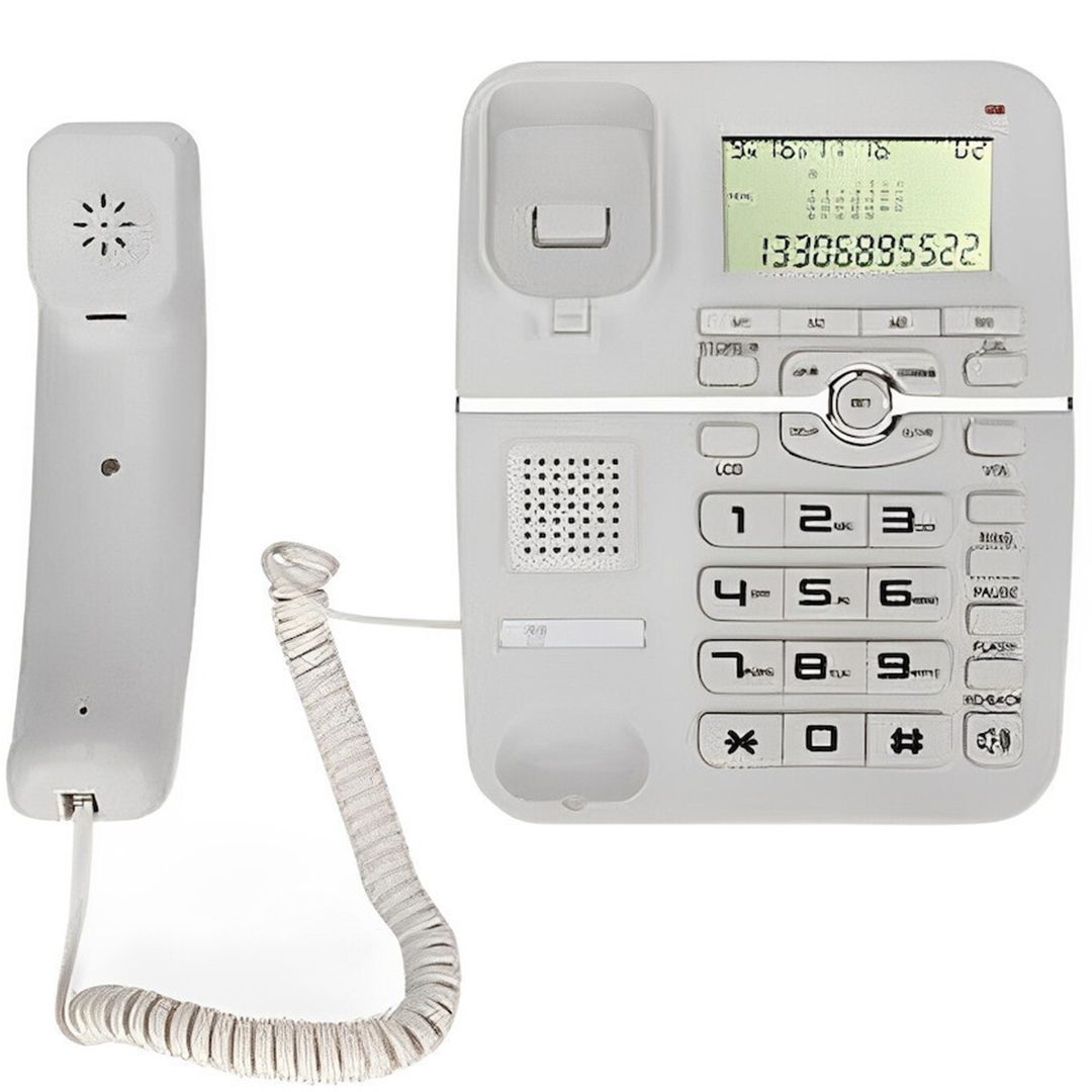 KX-T2028CID Ενσύρματο Τηλέφωνο Γραφείου Λευκό