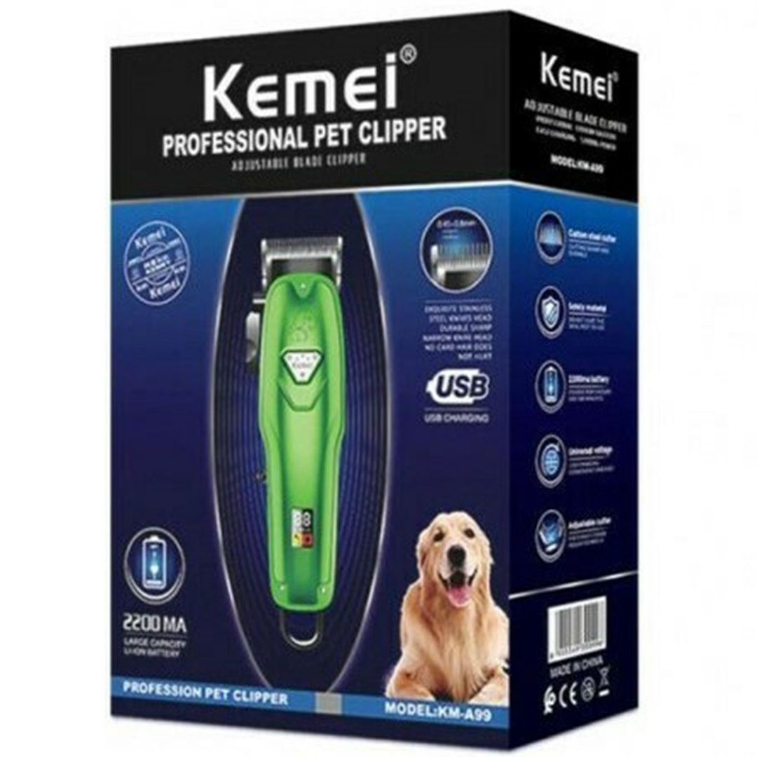 Kemei Κουρευτική Μηχανή Σκύλων Επαναφορτιζόμενη KM-A99