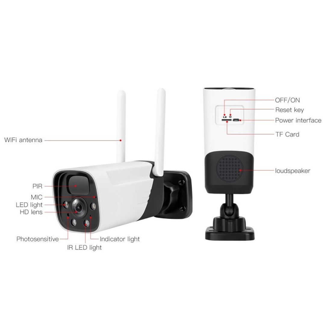 Vstarcam CB11-TZ IP Κάμερα Παρακολούθησης Wi-Fi 1080p Αδιάβροχη με Αμφίδρομη Επικοινωνία