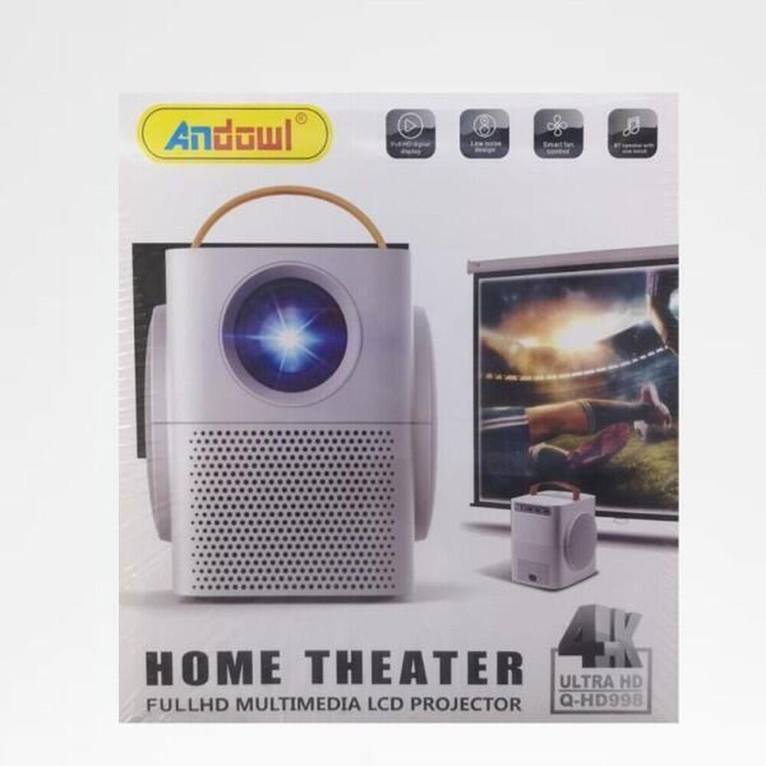 Andowl Q-HD998 Projector με Ενσωματωμένα Ηχεία Λευκός