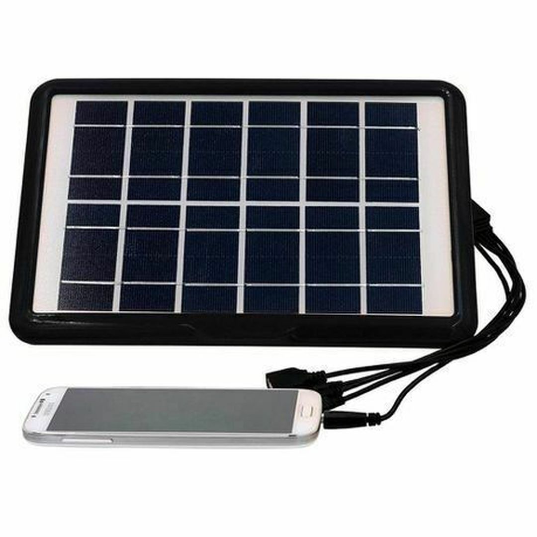 GD-100 Ηλιακός Φορτιστής Φορητών Συσκευών 8W με σύνδεση USB (15909)