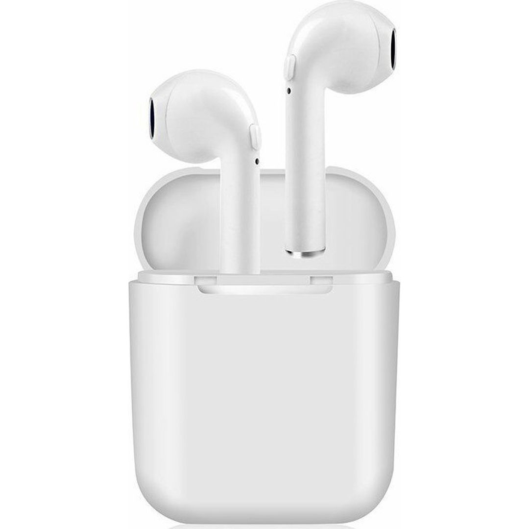 TWS i11 Earbud Bluetooth Handsfree Ακουστικά με Θήκη Φόρτισης Λευκά