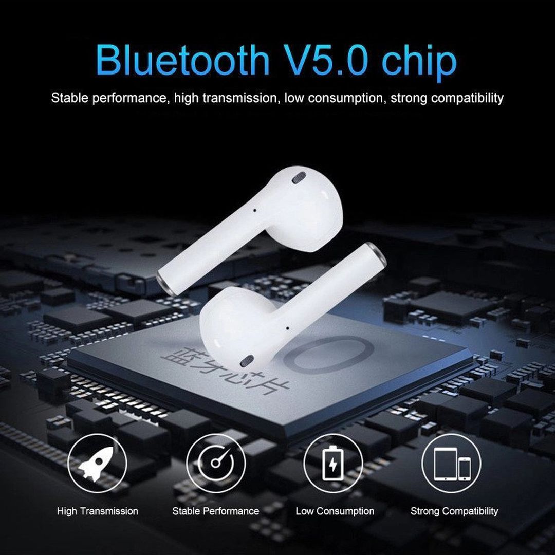 i9S-TWS Earbud Bluetooth Handsfree Ακουστικά με Θήκη Φόρτισης Λευκά