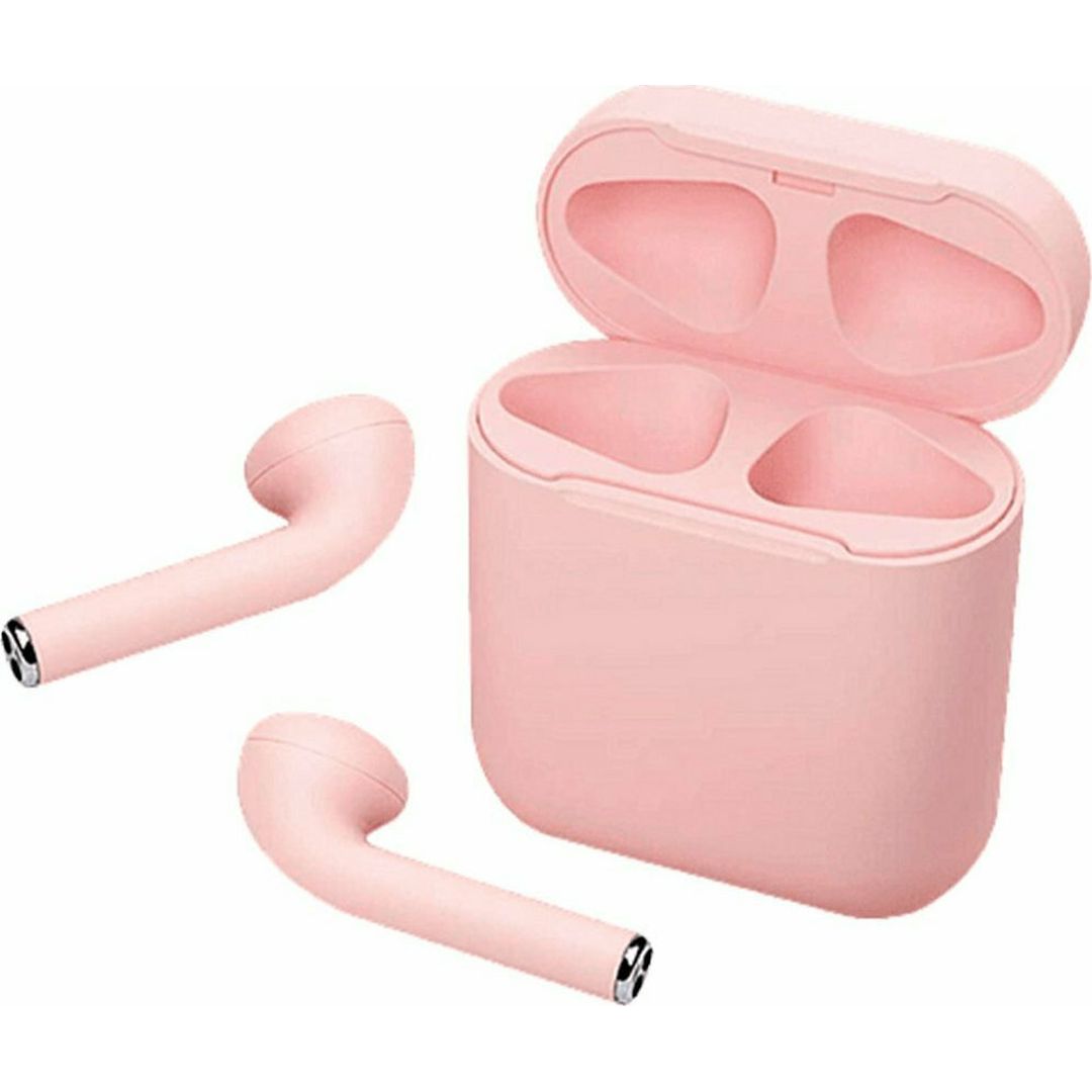 inPods 12 Earbud Bluetooth Handsfree Ακουστικά με Αντοχή στον Ιδρώτα και Θήκη Φόρτισης Ροζ