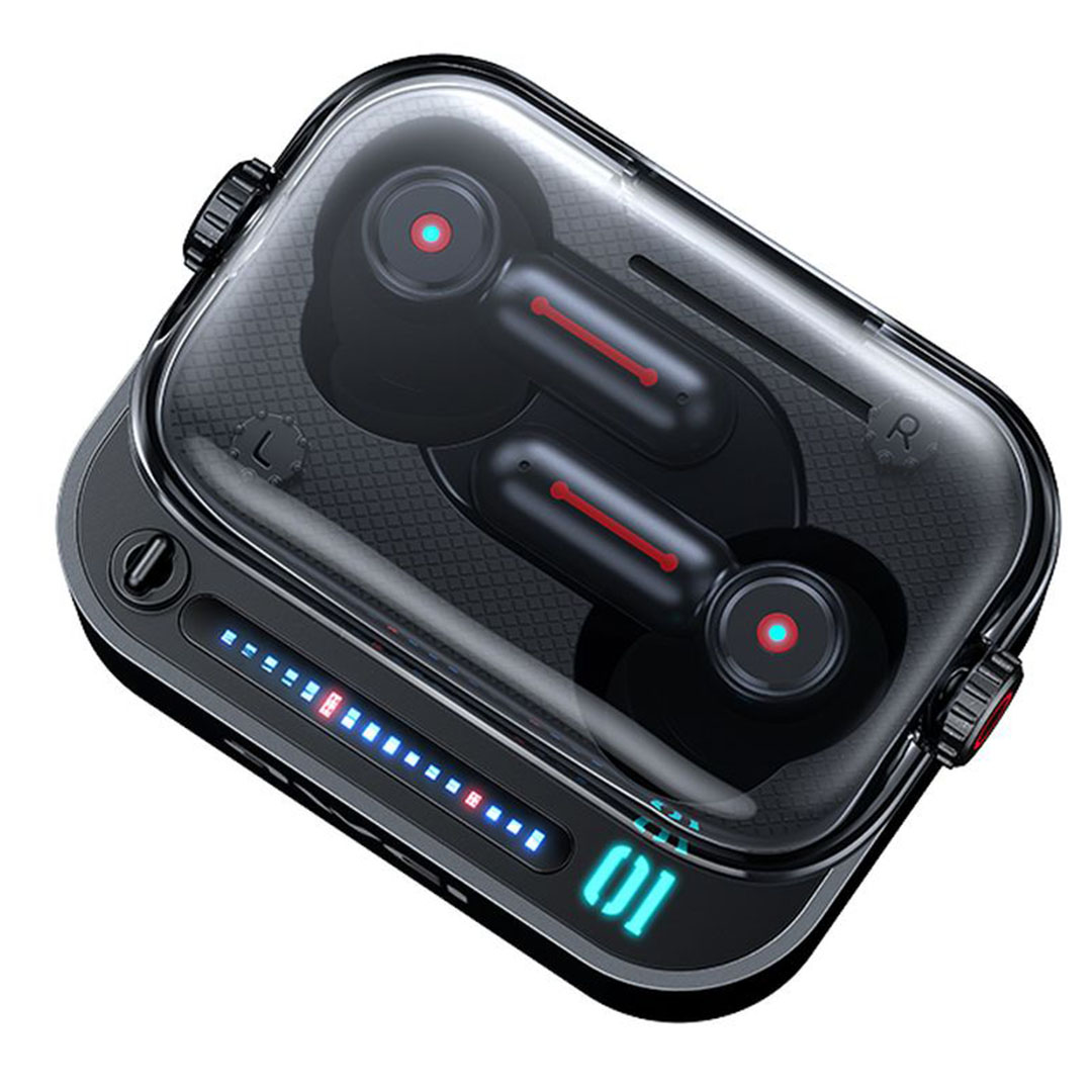 Awei T58 In-ear Bluetooth Handsfree Ακουστικά με Θήκη Φόρτισης Μαύρα