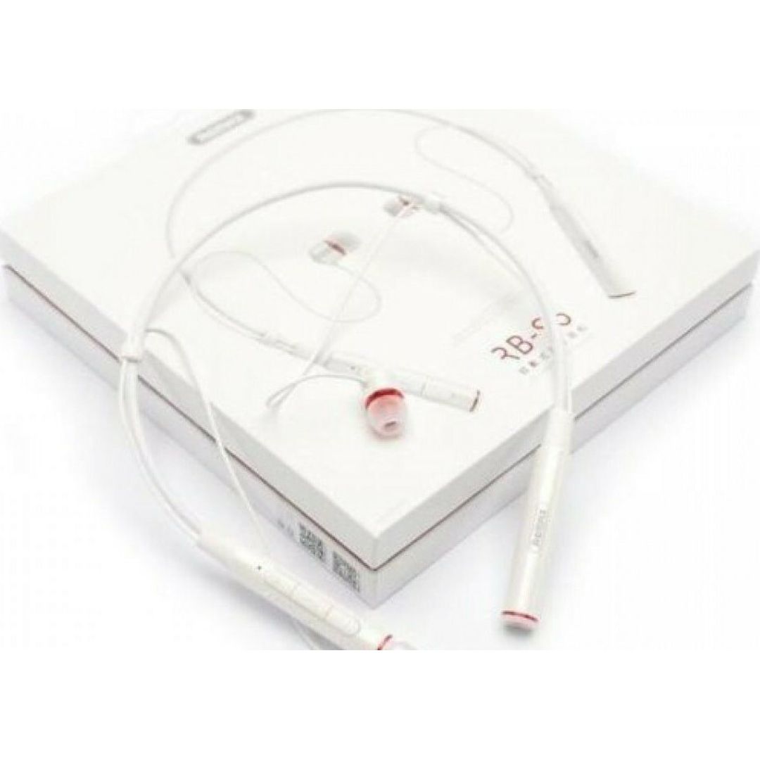 Remax RB-S6 In-ear Bluetooth Handsfree Ακουστικά με Αντοχή στον Ιδρώτα Λευκά