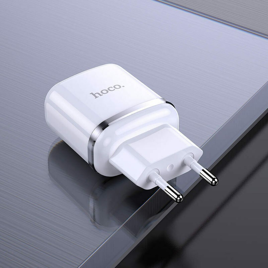 Hoco Φορτιστής Χωρίς Καλώδιο με 2 Θύρες USB-A 12W Λευκός (N4 Aspiring)