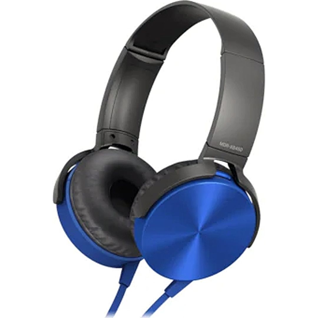 On Ear Extra Bass Ενσύρματα On Ear Ακουστικά Μπλε