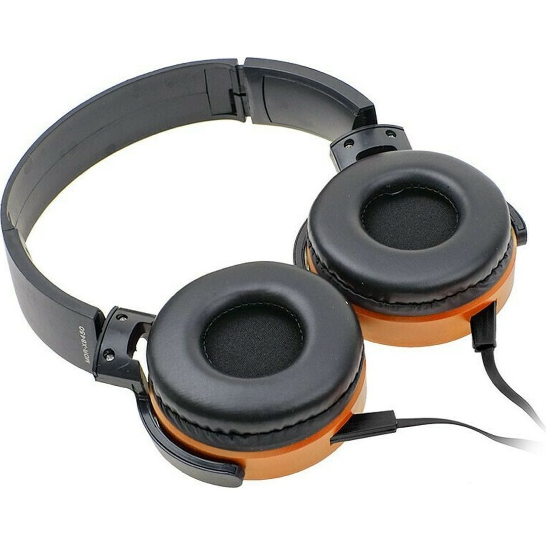 On Ear Extra Bass Ενσύρματα On Ear Ακουστικά Πορτοκαλί