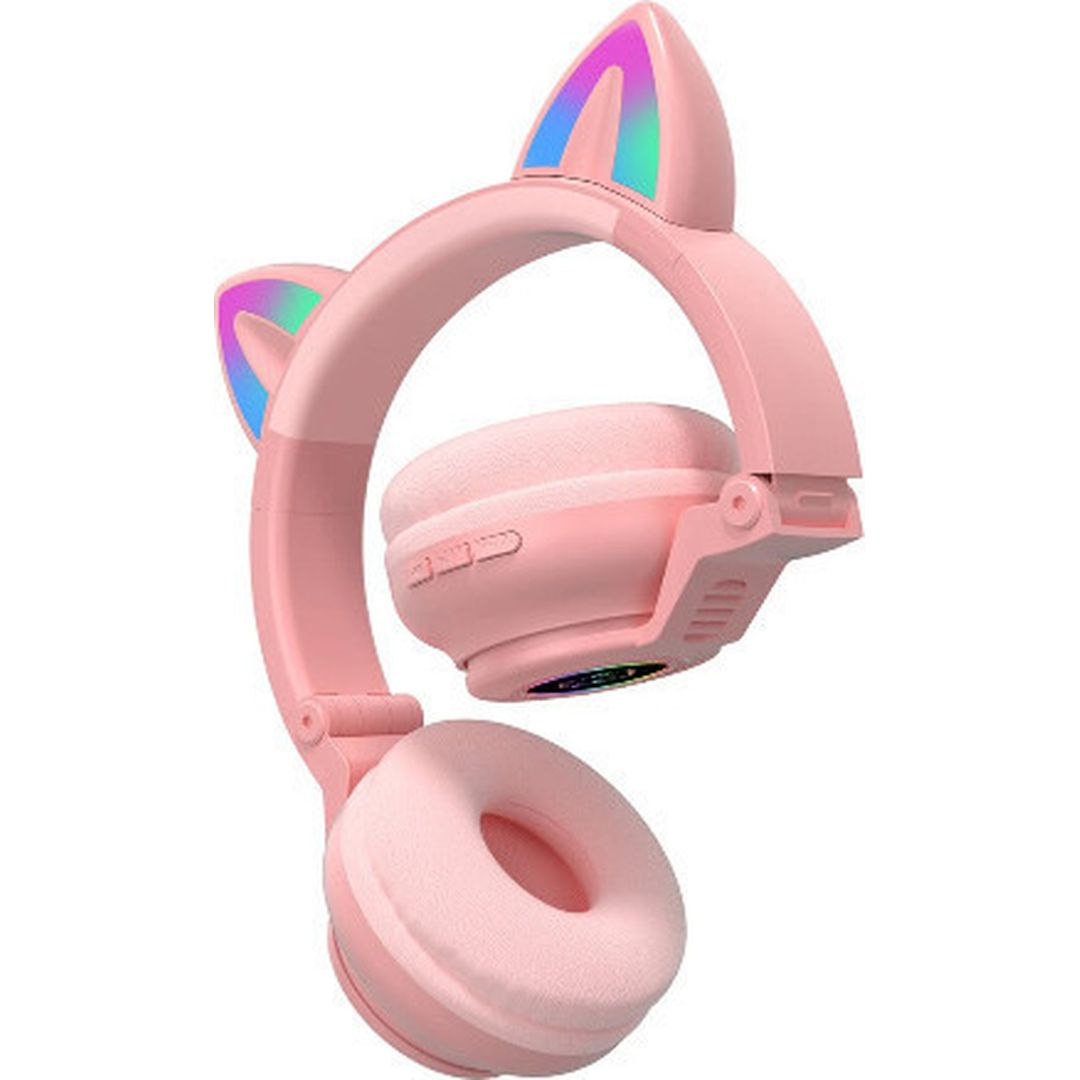 STN26 Ασύρματα/Ενσύρματα On Ear Ακουστικά Ροζ