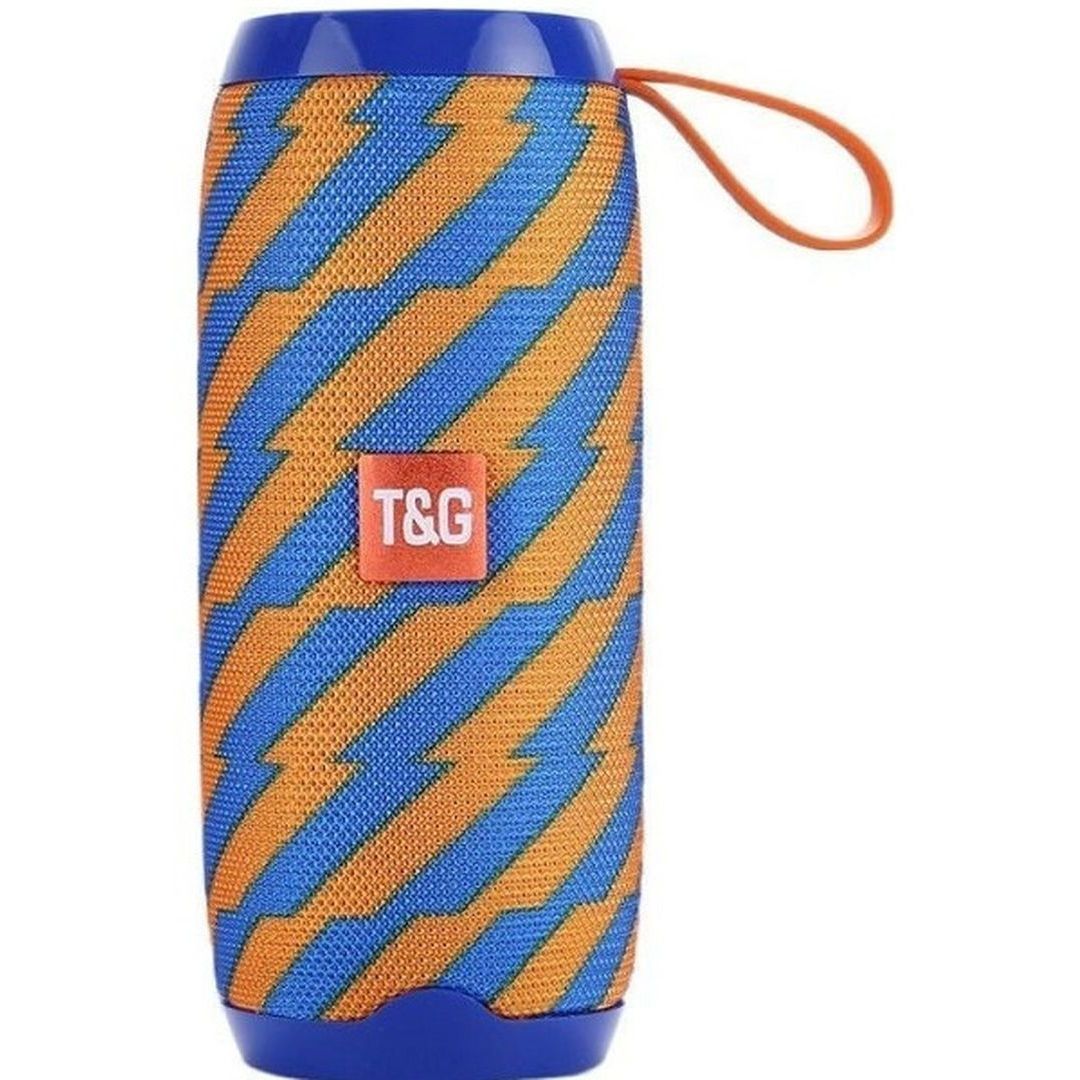 T&G TG-106 Ηχείο Bluetooth 10W με Διάρκεια Μπαταρίας έως 2 ώρες Blue/Orange