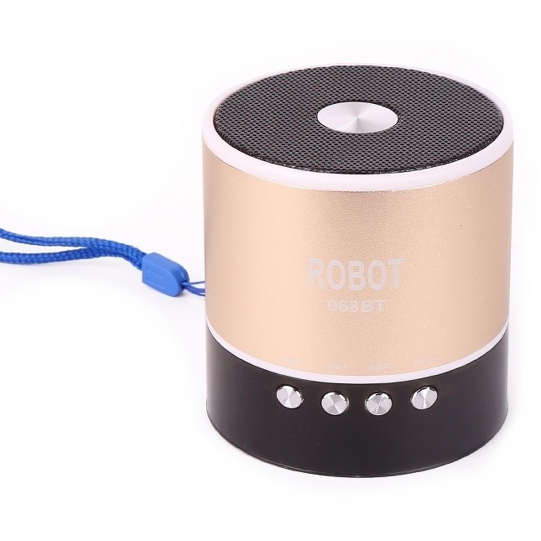 BT 068 Ηχείο Bluetooth 3W με Ραδιόφωνο και Διάρκεια Μπαταρίας έως 5 ώρες Κίτρινο