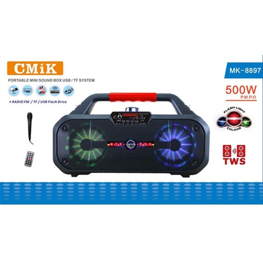Ηχείο με λειτουργία Karaoke CMiK MK-8897 σε Μαύρο Χρώμα