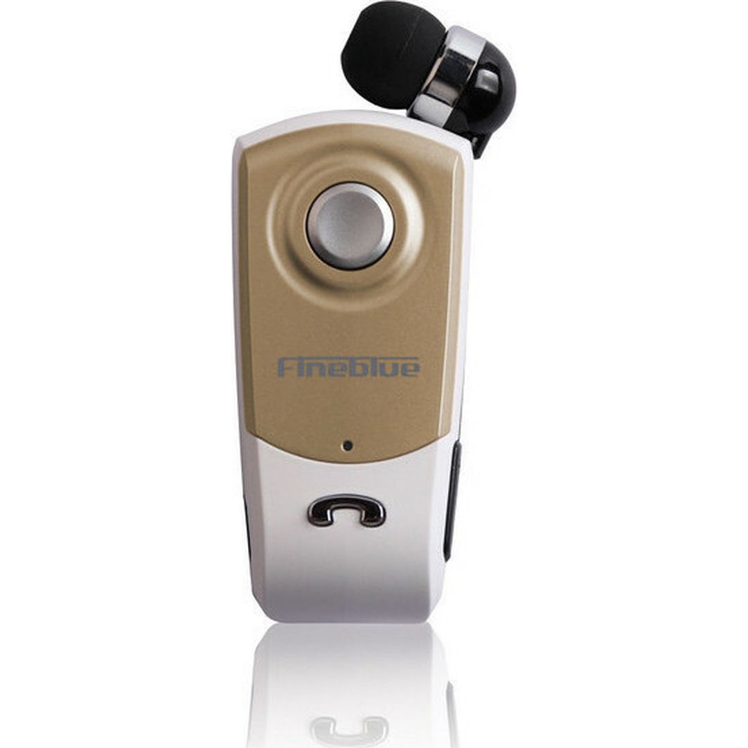 Fineblue F960 In-ear Bluetooth Handsfree Ακουστικό Πέτου Χρυσό