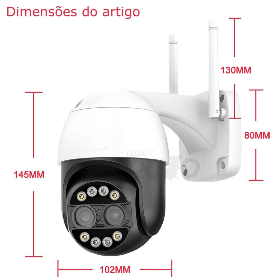 IP Κάμερα Παρακολούθησης Wi-Fi 4MP Full HD+ Αδιάβροχη με Φακό 2.8-12mm JT-8186XM